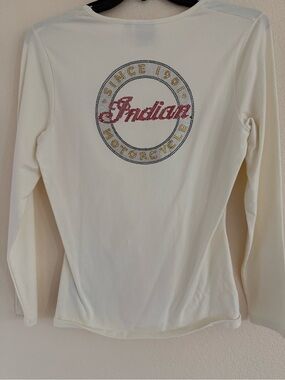 Indian Motorcycle Women's Cream Long-Sleeve Tank Top